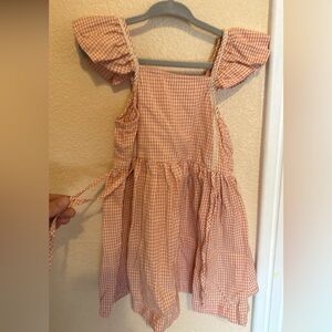 100% Cotton Girls Flutter Sleeve Dress